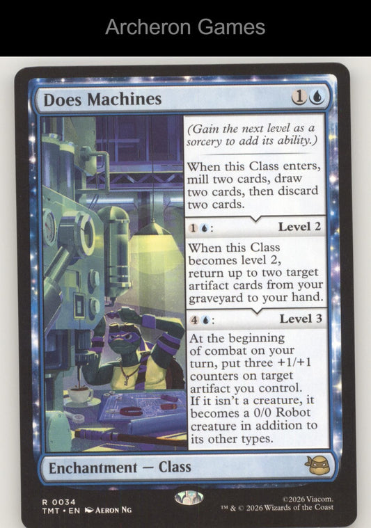 Does Machines TMT 0034 R MTG Card Teenage Mutant Ninja Turtles