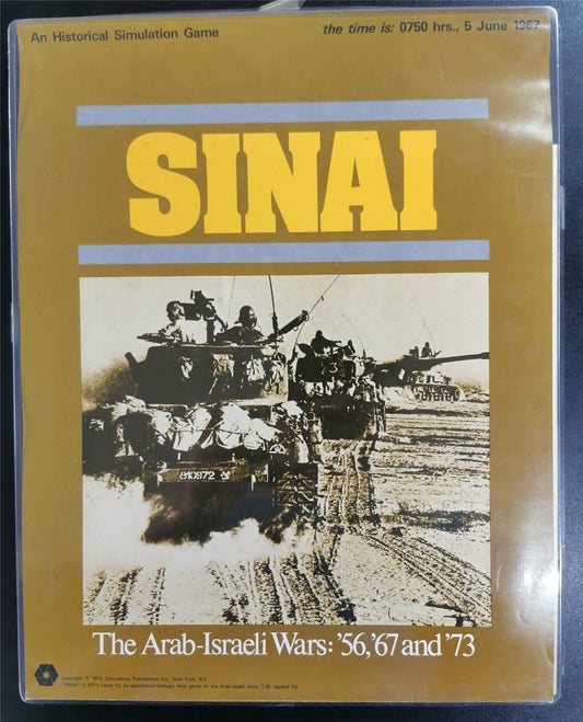 Sinai: The Arab-Israeli Wars: 56' 67' and 73' - SPI Game #QU