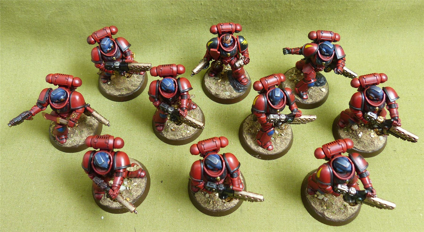 Infernus Squad painted - Blood Angels - Warhammer 40K #5B