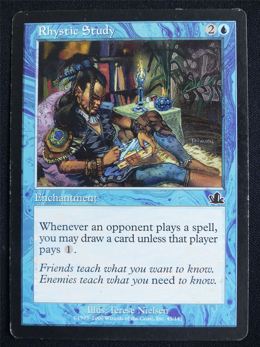 Rhystic Study played - PCY - Mtg Card #3IX