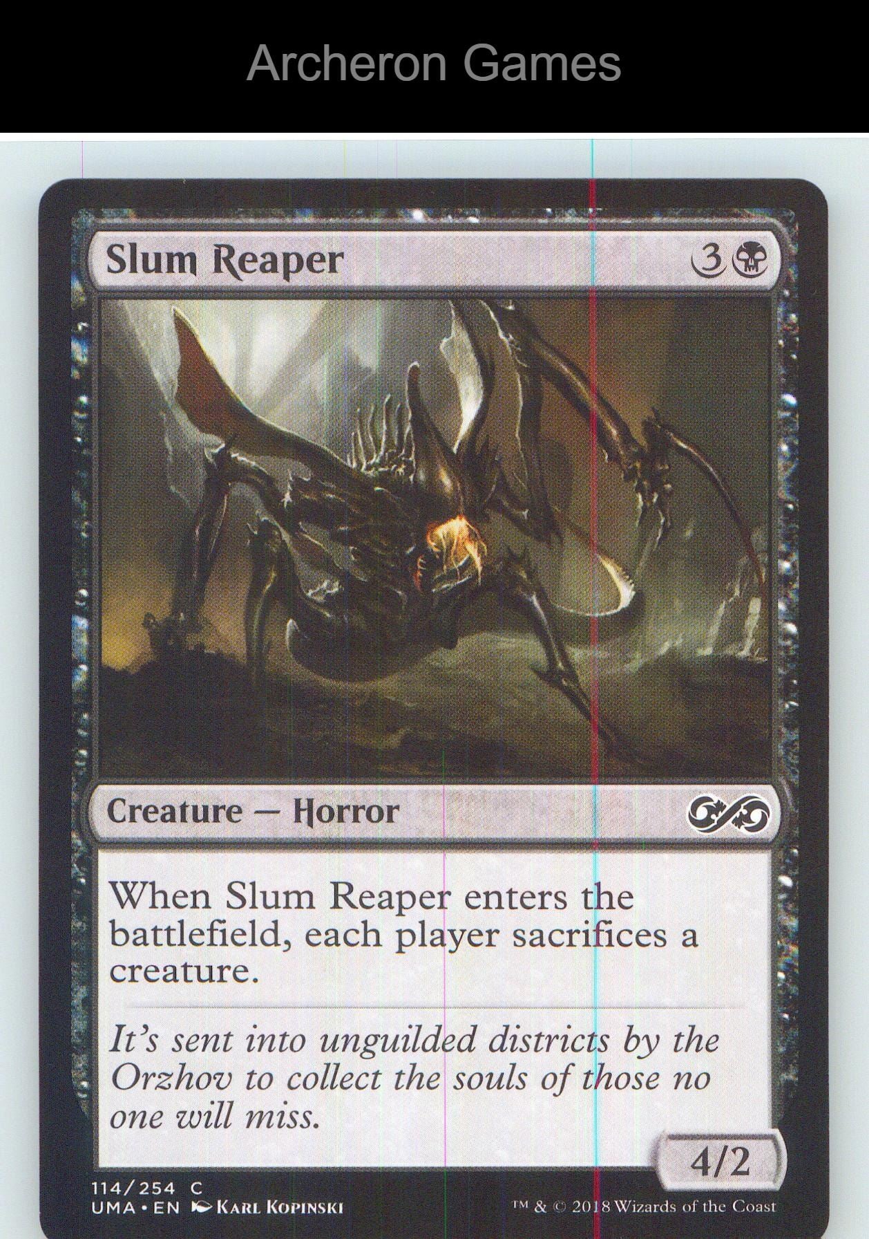 Slum Reaper UMA 114 C MTG Card NM/EX+