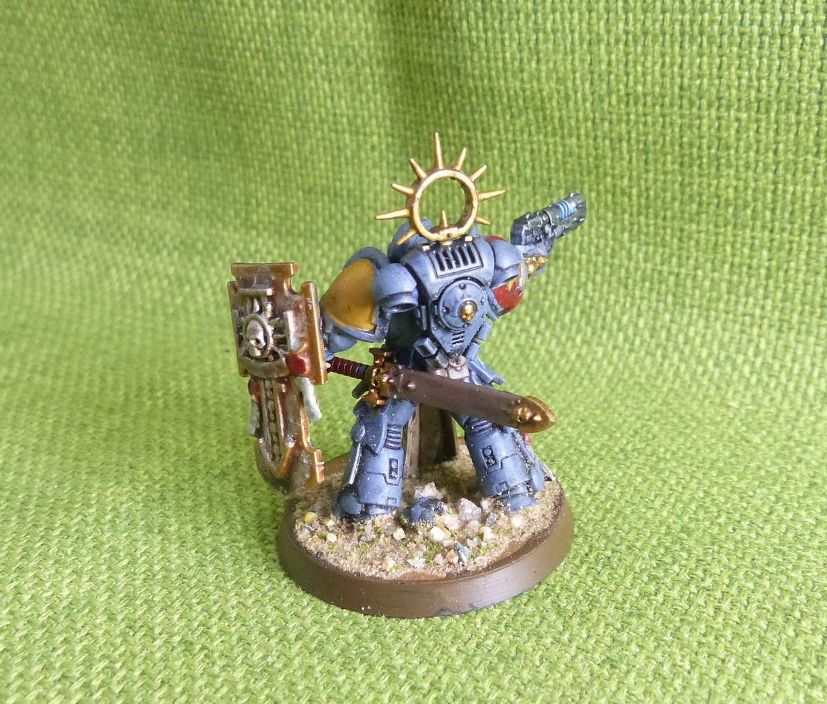 Lieutenant with Storm Shield Painted - Space Marines - Warhammer AoS 40k #J