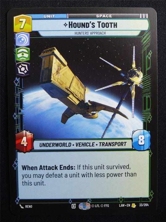 Hound's Tooth 33/264 - Star Wars Unlimited Card #9L