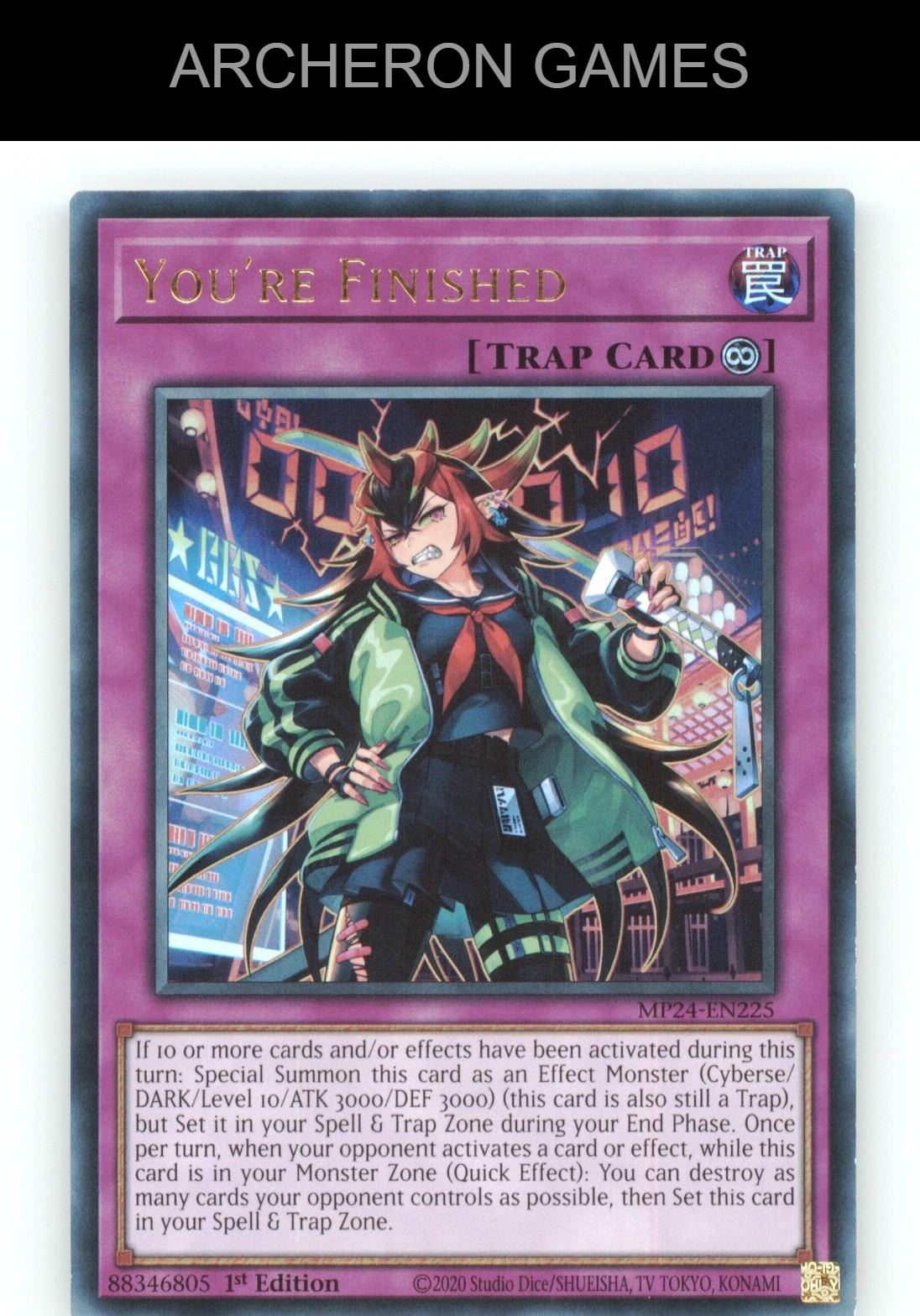 You're Finished Ultra Rare YUGIOH Card