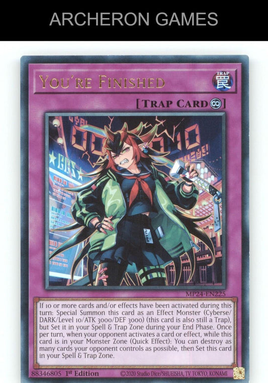 You're Finished Ultra Rare YUGIOH Card