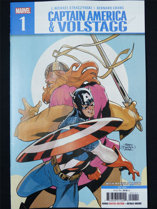 CAPTAIN America & Volstagg #1 - B&B Apr 2025 Marvel Comic #ES