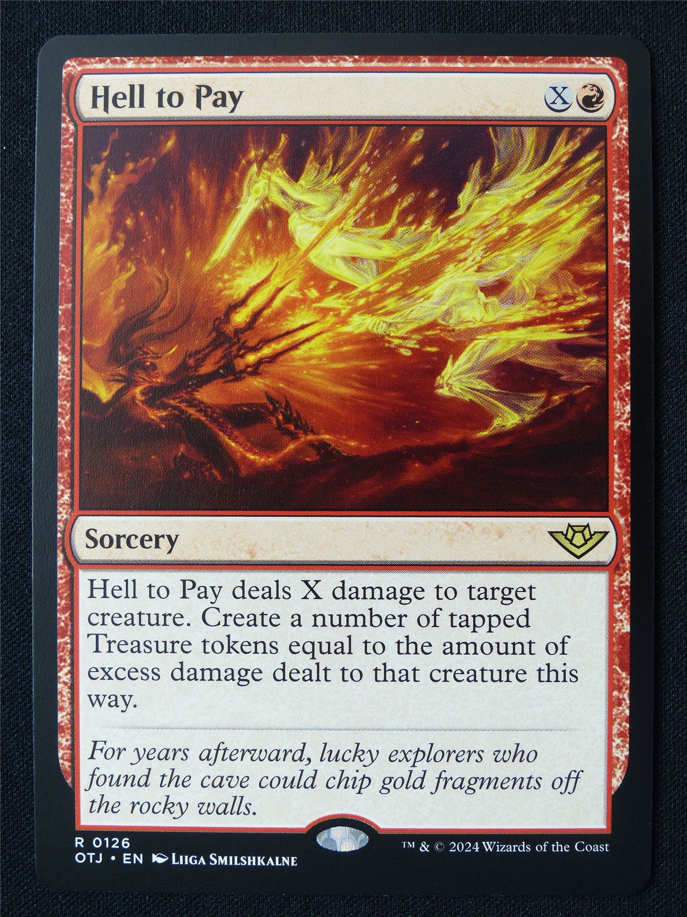 Hell to Pay - OTJ - Mtg Card #EX