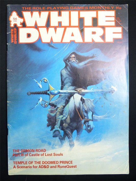 Vintage White Dwarf #54 OOP - Warhammer Magazine #KW