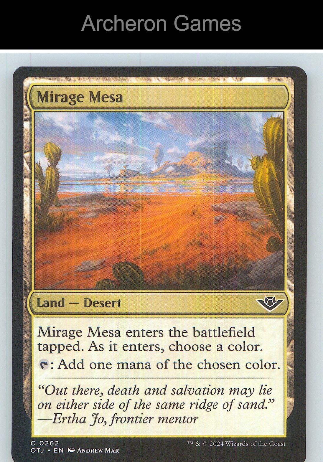 Mirage Mesa OTJ 262 C MTG Card NM/EX+