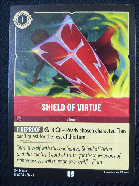 Shield of Virtue 135/204 - Lorcana Card #4PU
