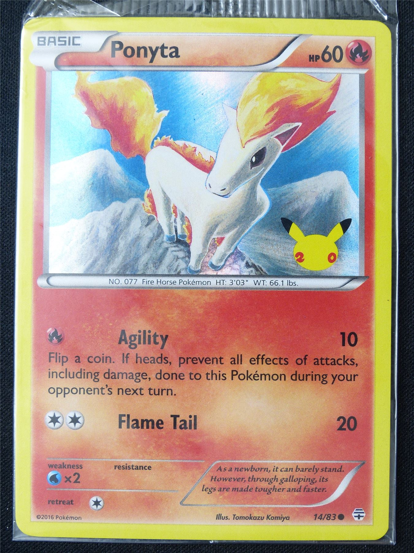 Ponyta 14/83 Holo sealed - Pokemon Card #1BL