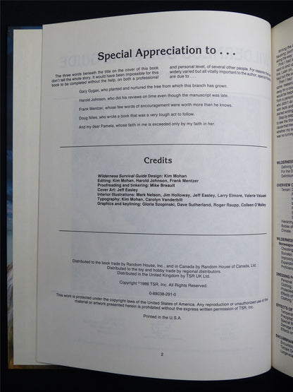 Official Advanced Dungeons & Dragons: Wilderness Survival Guide - Roleplay Hardback #1GJ