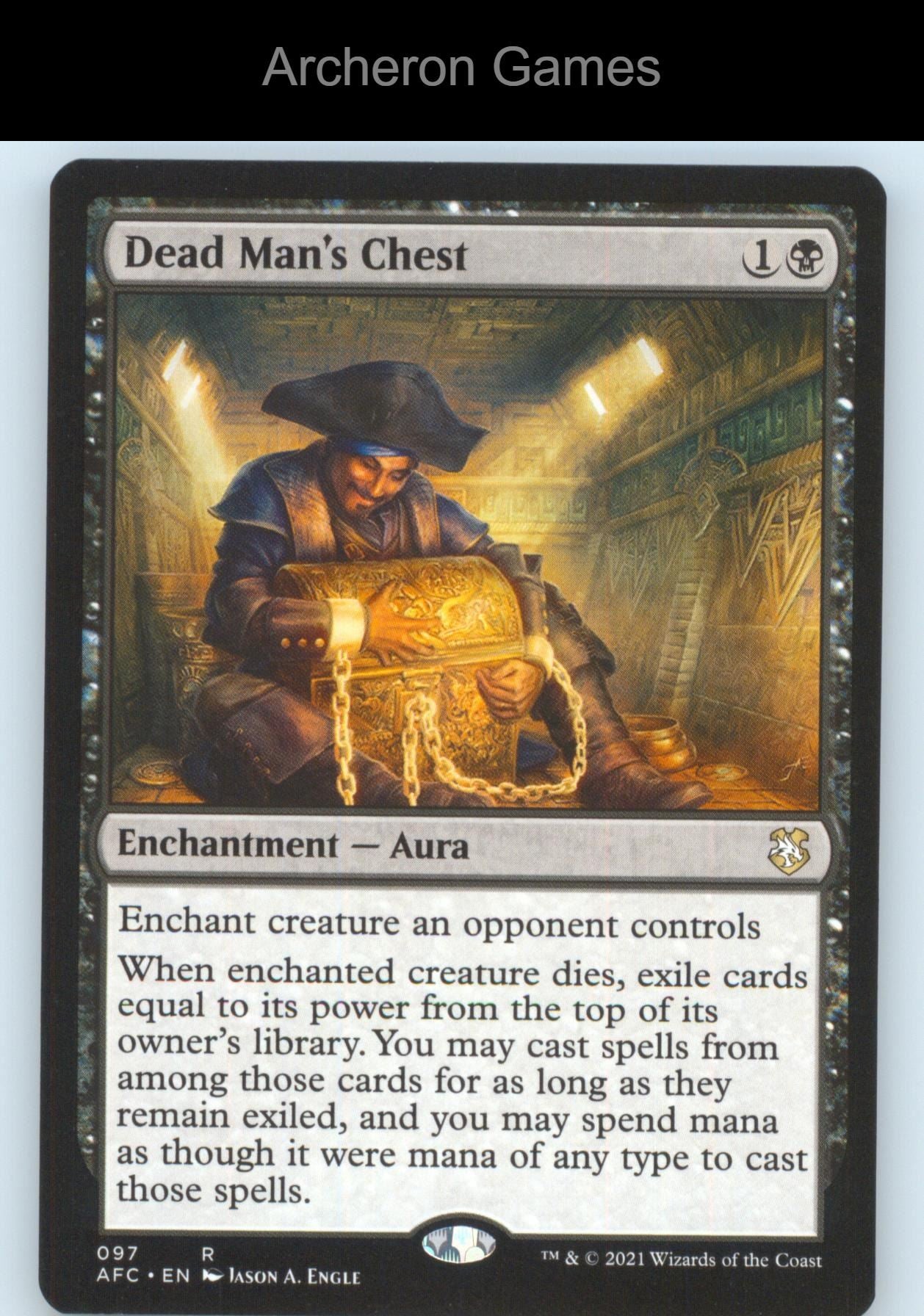 Dead Man's Chest 97 R MTG Card Commander: Adventures in the Forgotten Realms
