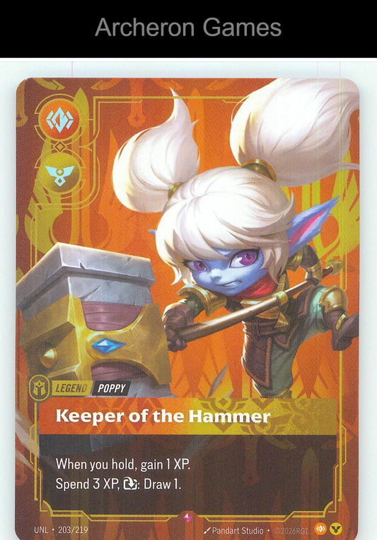 Poppy - Keeper of the Hammer UNL 203/219 R Unleashed Riftbound Card