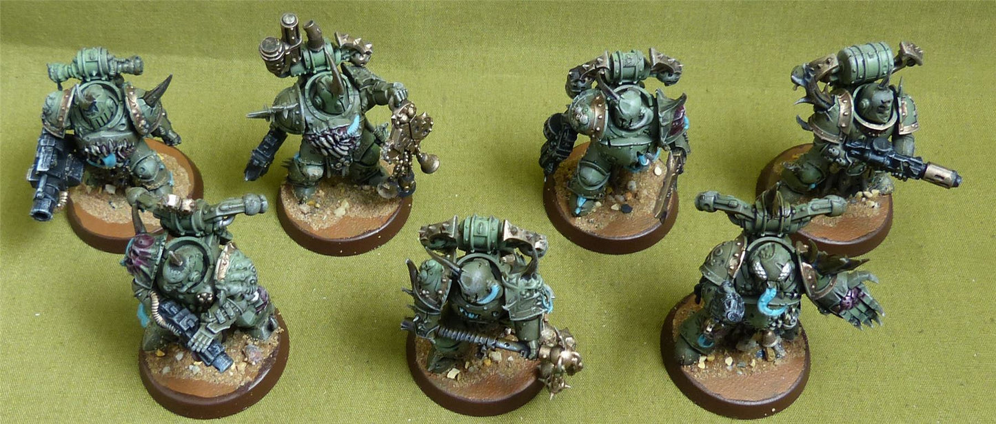 Plague Marines Painted - Death Guard - Warhammer 40K #3V6