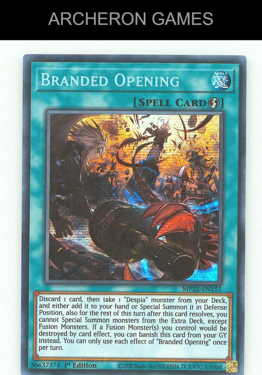 Branded Opening SEC YUGIOH Card