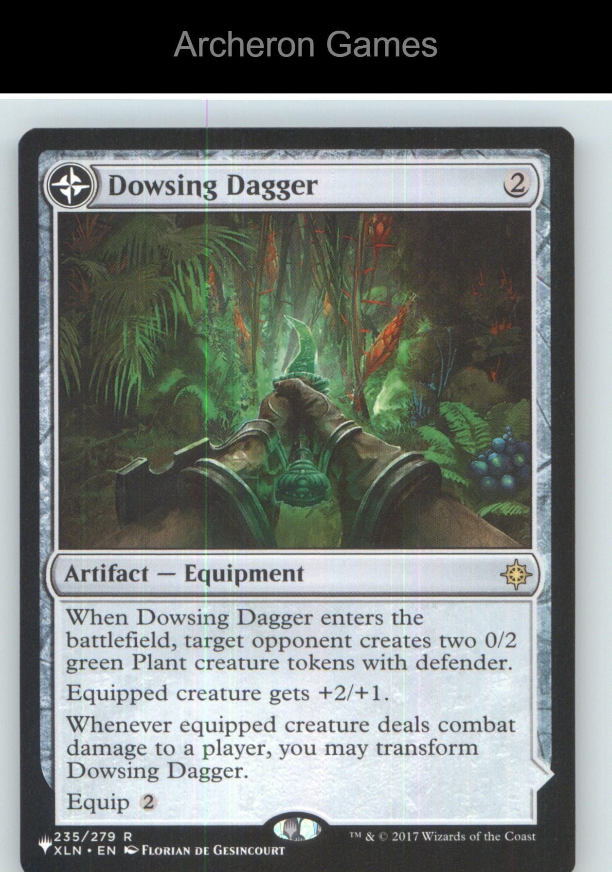 Dowsing Dagger XLN 235 R MTG Card NM/EX+