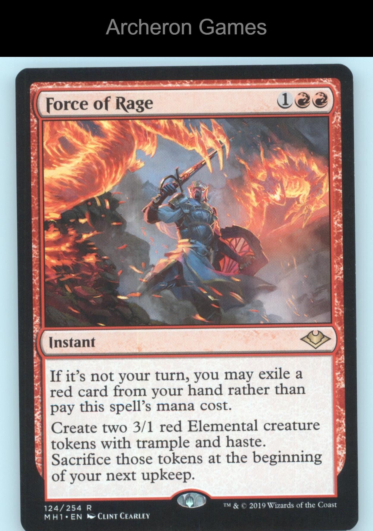 Force of Rage 124 R MTG Card Modern Horizons