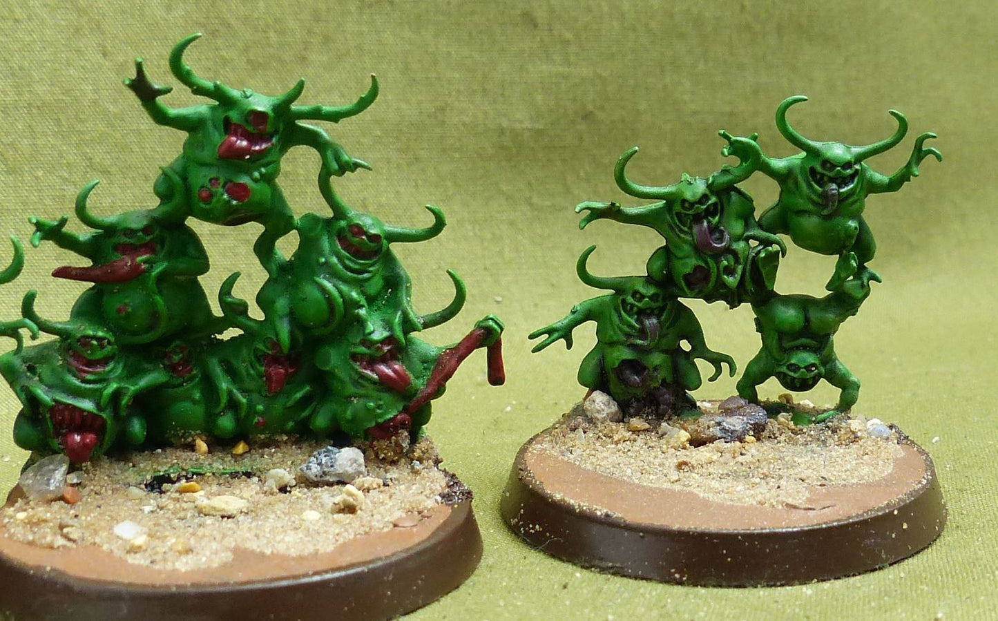 Nurglings painted - Maggotkin of Nurgle - Warhammer AoS #KG