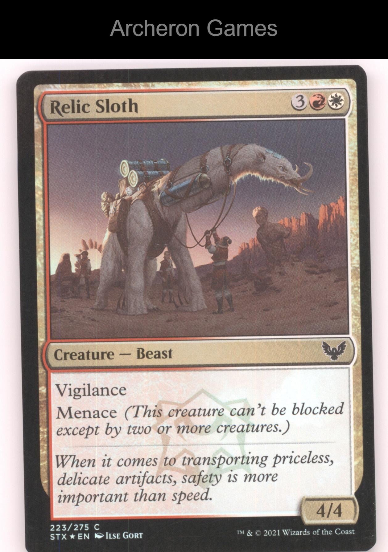 Relic Sloth 223 C MTG Card Strixhaven: School of Mages
