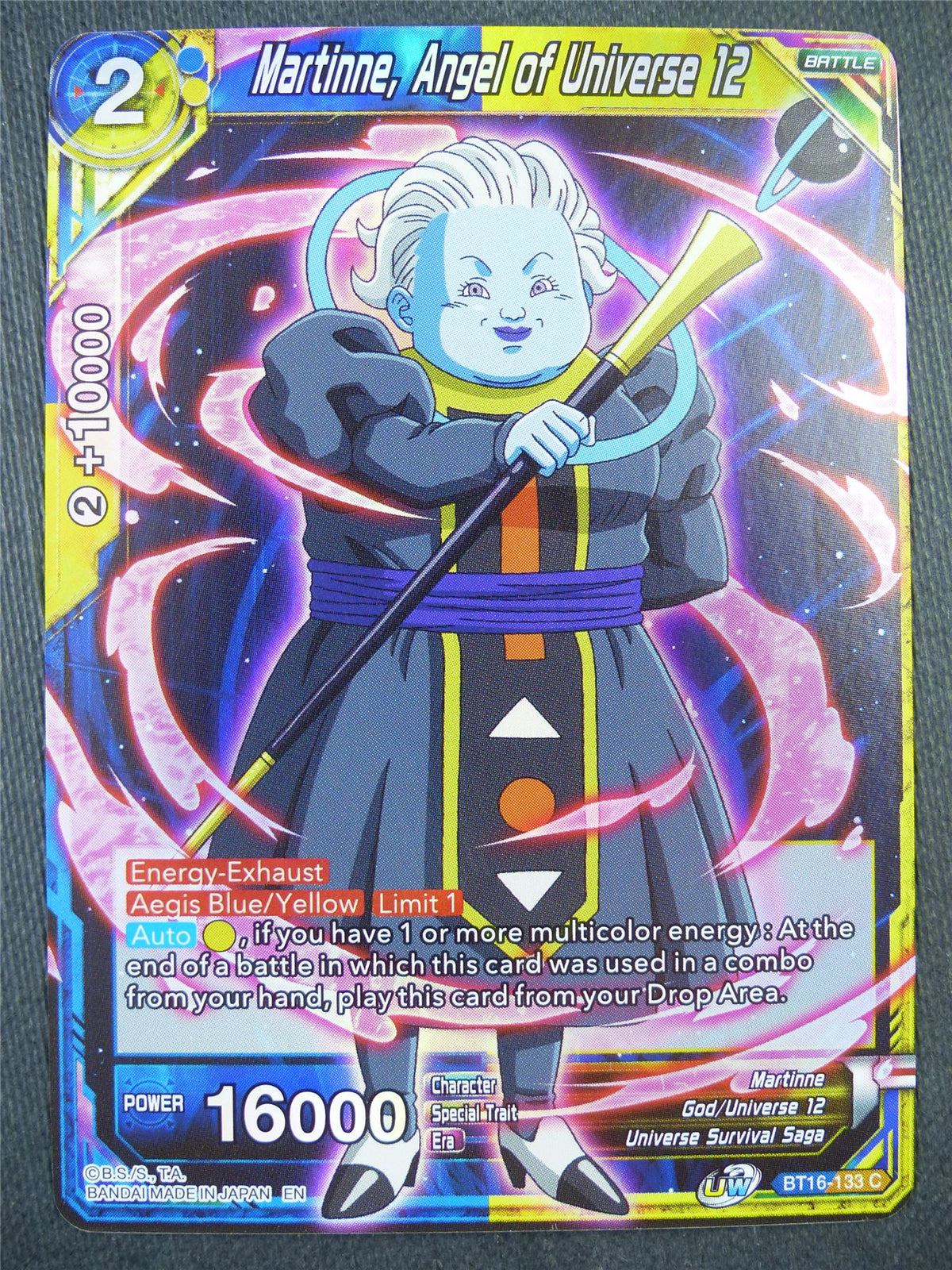 Martinne Angel of universe 12 BT16 Foil - Dragon Bal Super Card #908