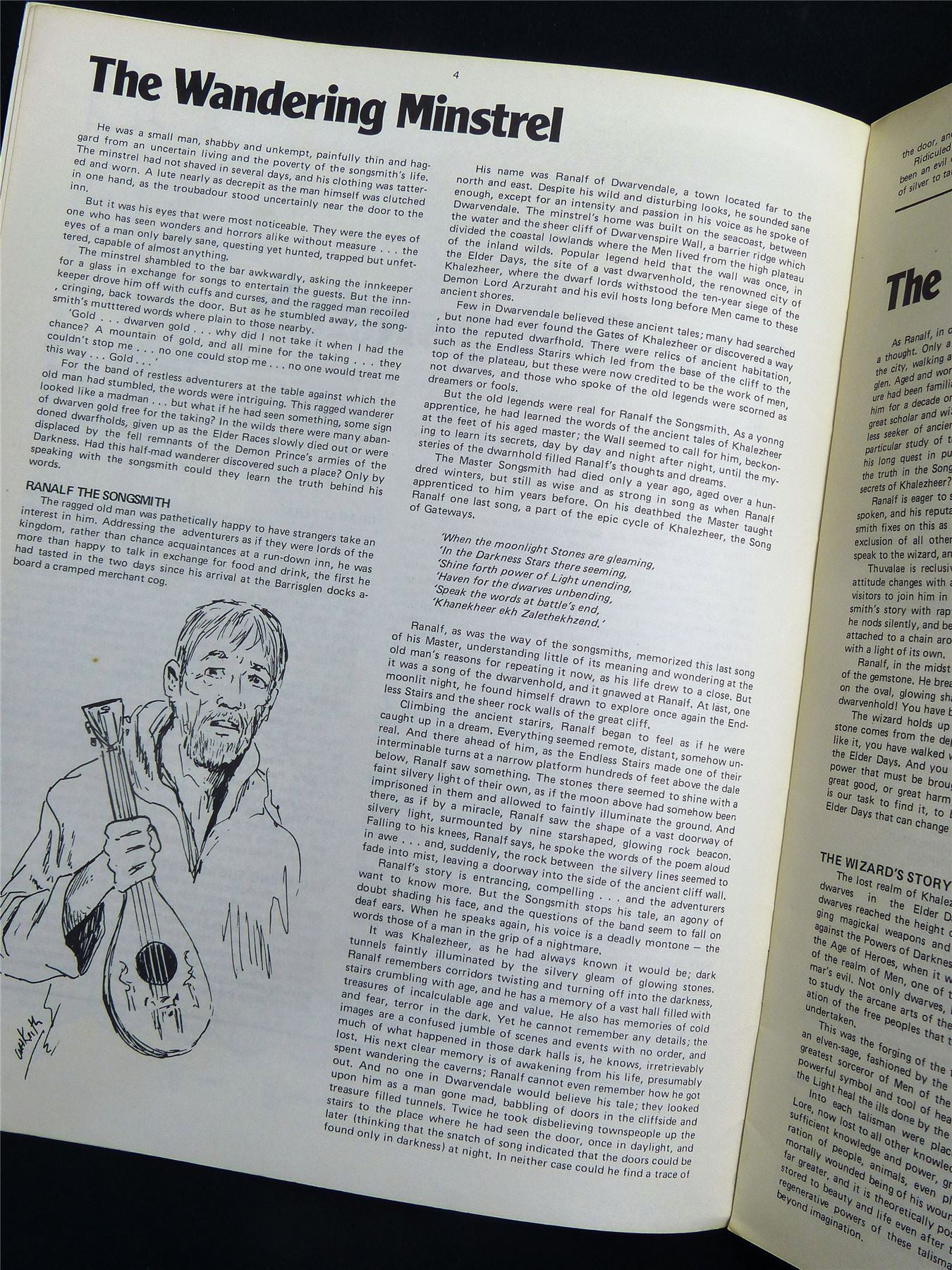 Chivalry & Sorcery: The Songsmith Booklet - Fantasy Games Roleplay Softback #2UQ