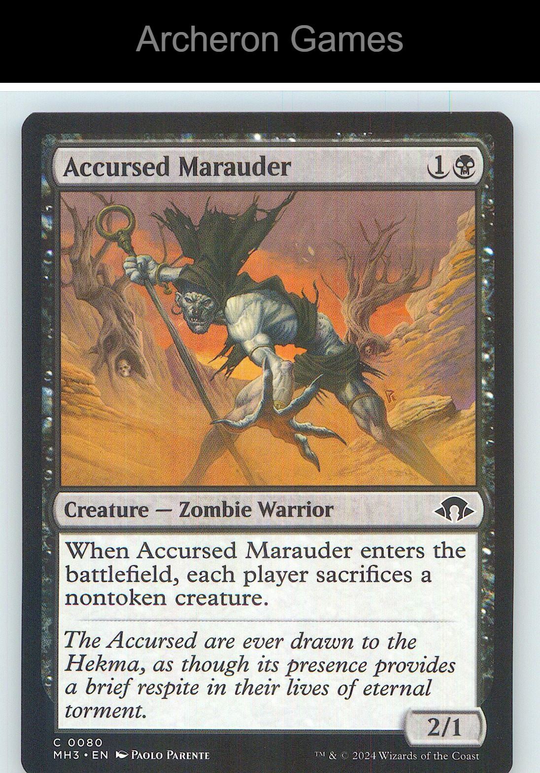 Accursed Marauder MH3 80 C MTG Card NM/EX+