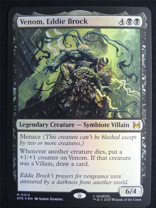 Venom Eddie Brock Foil - SPE - Mtg Card #4IK