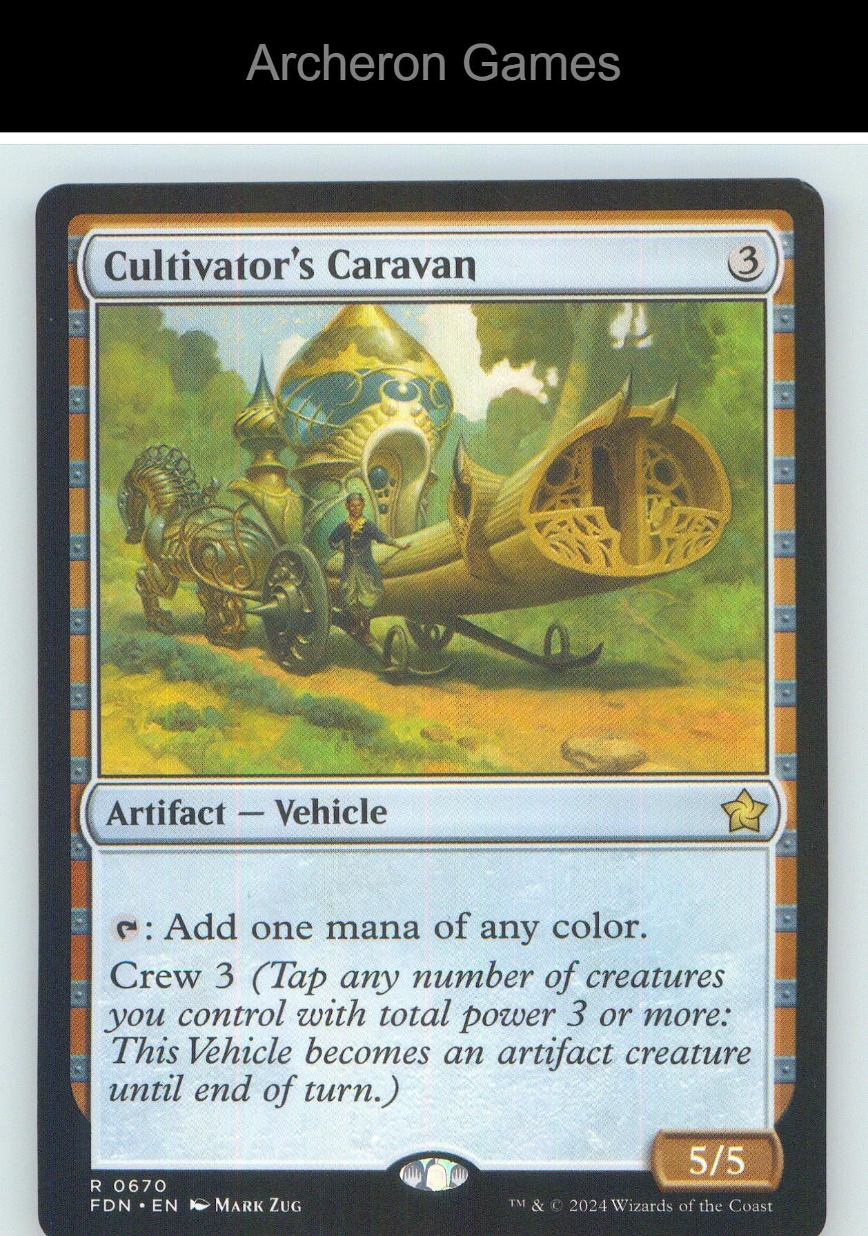Cultivator's Caravan FDN 670 R MTG Card NM/EX+
