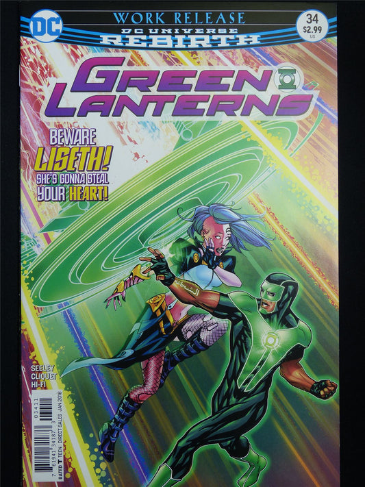 GREEN Lanterns #34 Rebirth - DC Comic #3UL