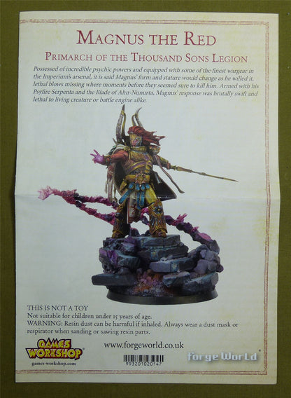 Magnus the Red Primarch of the Thousand Sons Legion - Warhammer Horus Heresy #2B2