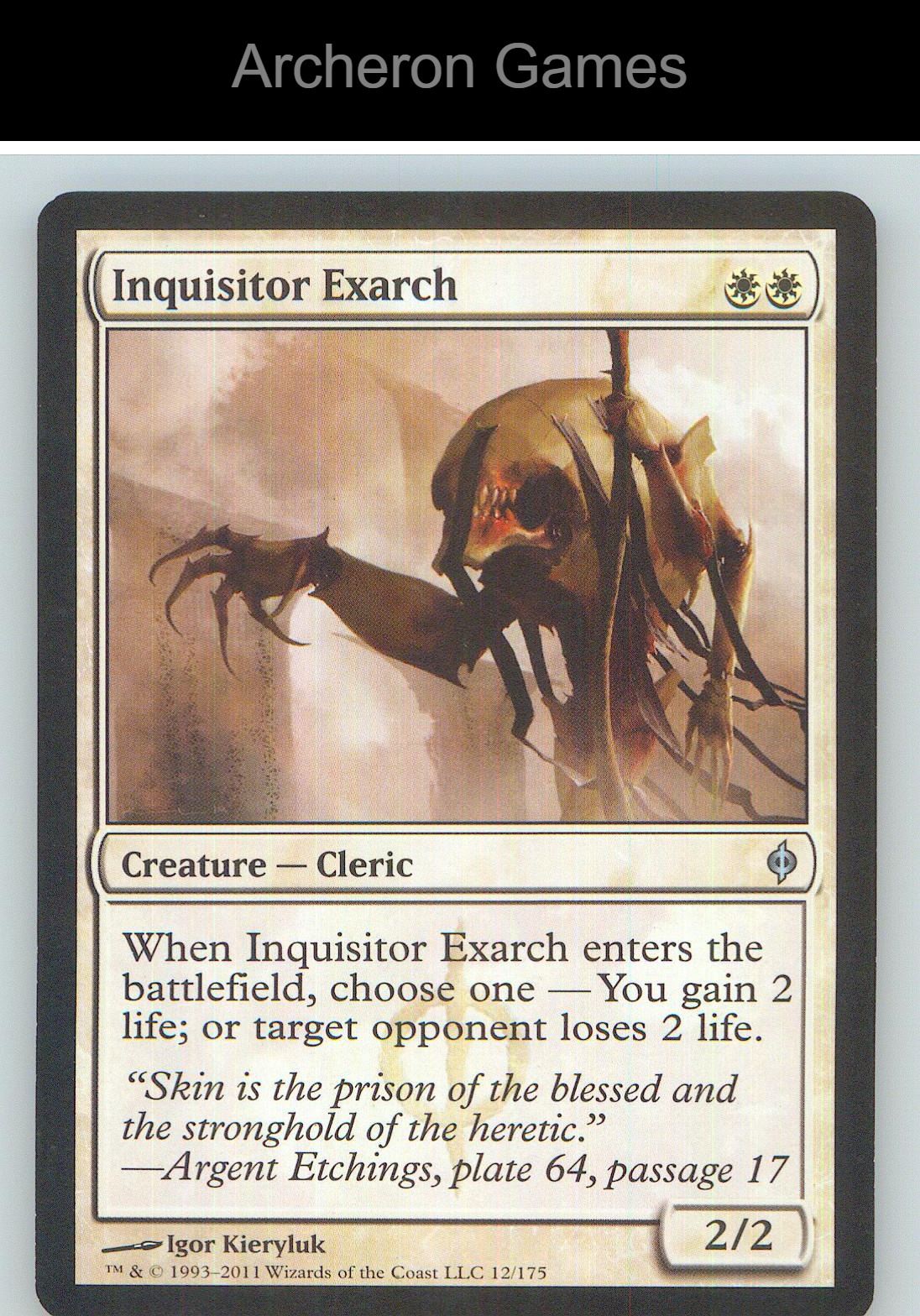 Inquisitor Exarch NPH 12 UC MTG Card NM/EX+