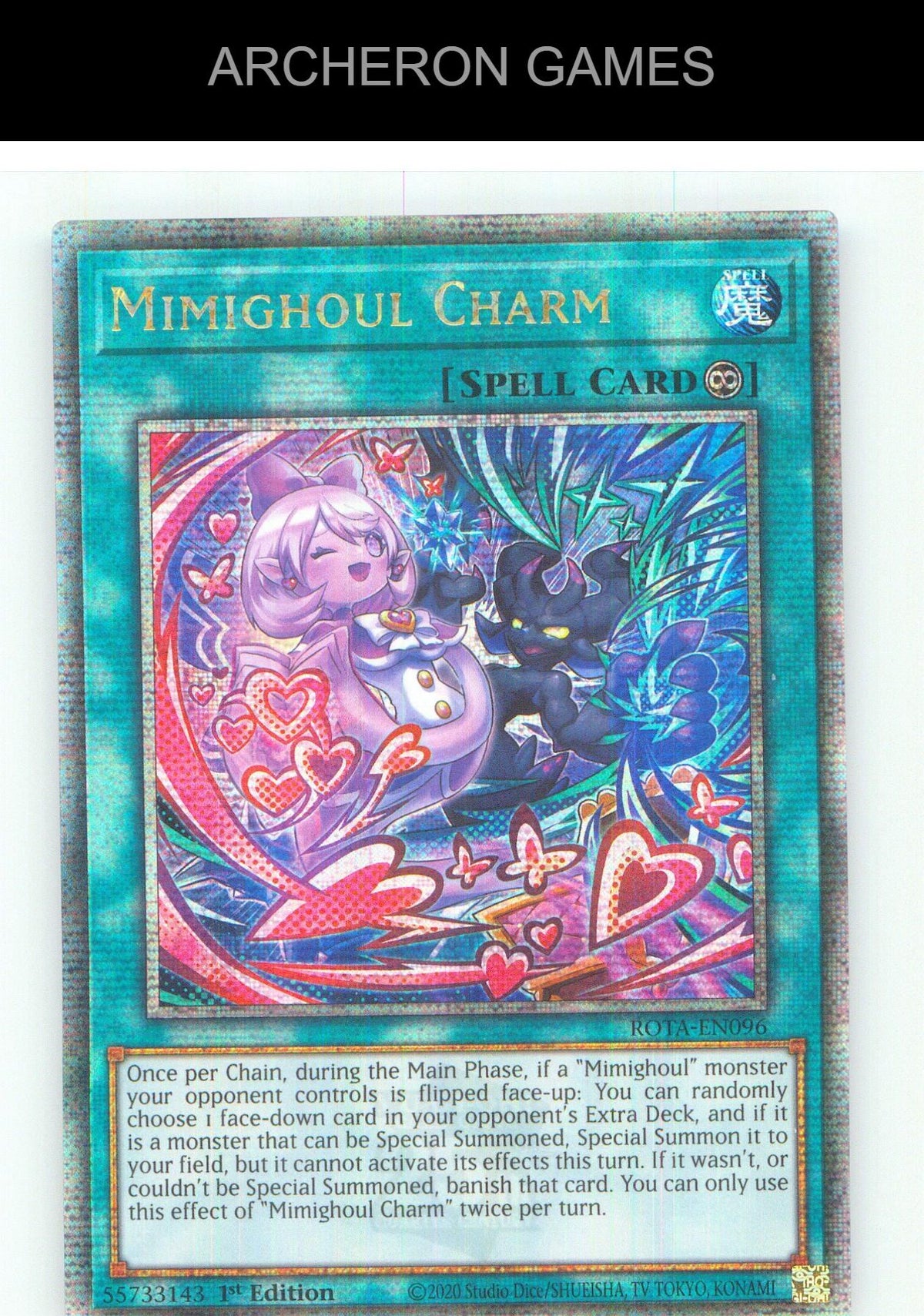 Mimighoul Charm (Quarter Century Secret Rare) YUGIOH Card 1st Edition