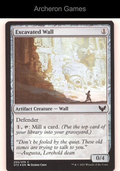 Excavated Wall 255 C MTG Card Strixhaven: School of Mages