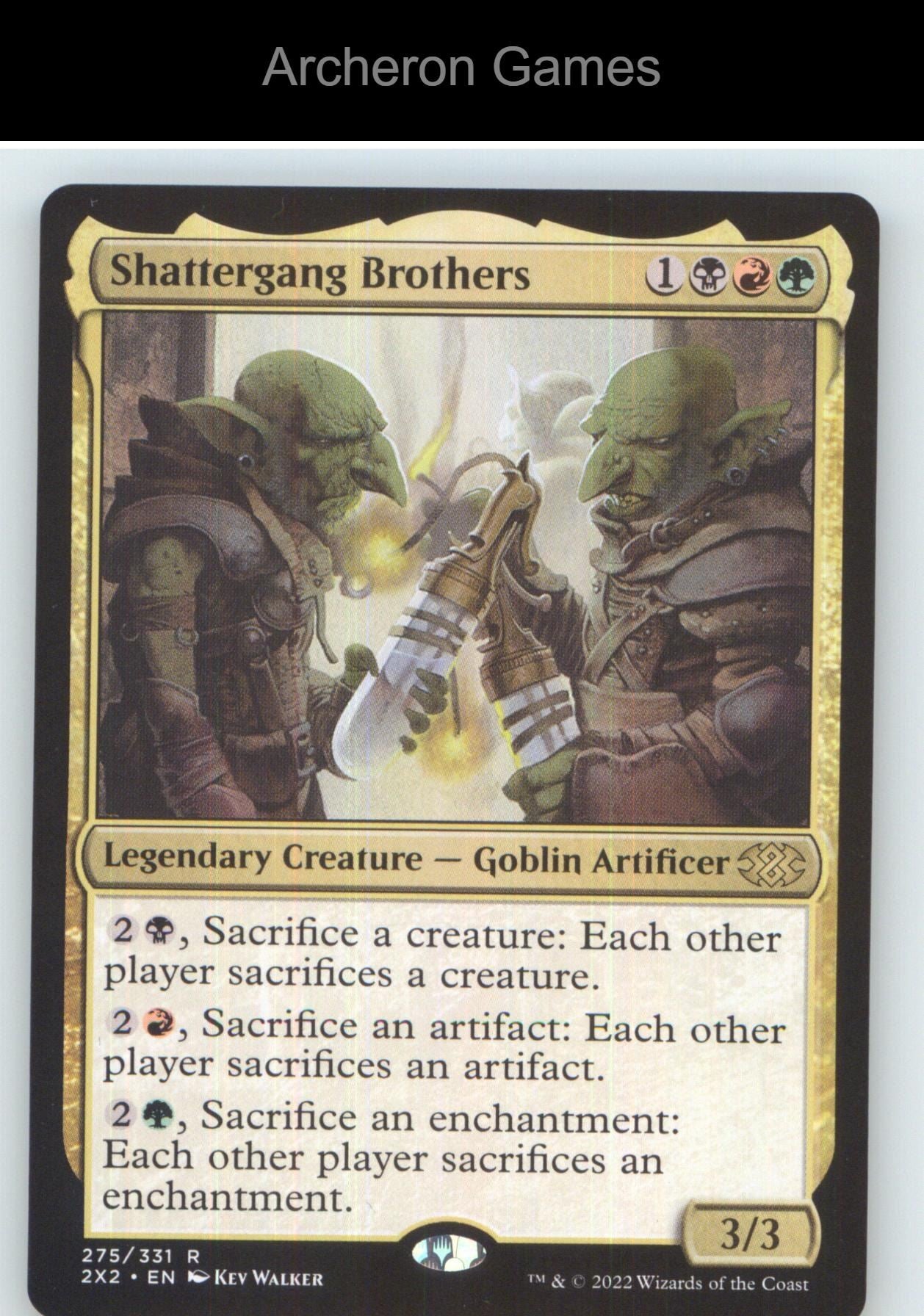 Shattergang Brothers 2X2 275 R MTG Card NM/EX+
