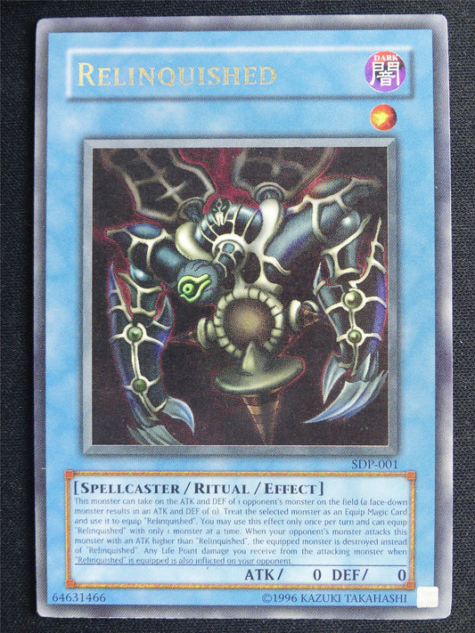 Relinquished SDP Ultra Rare - Yugioh Card #4S0