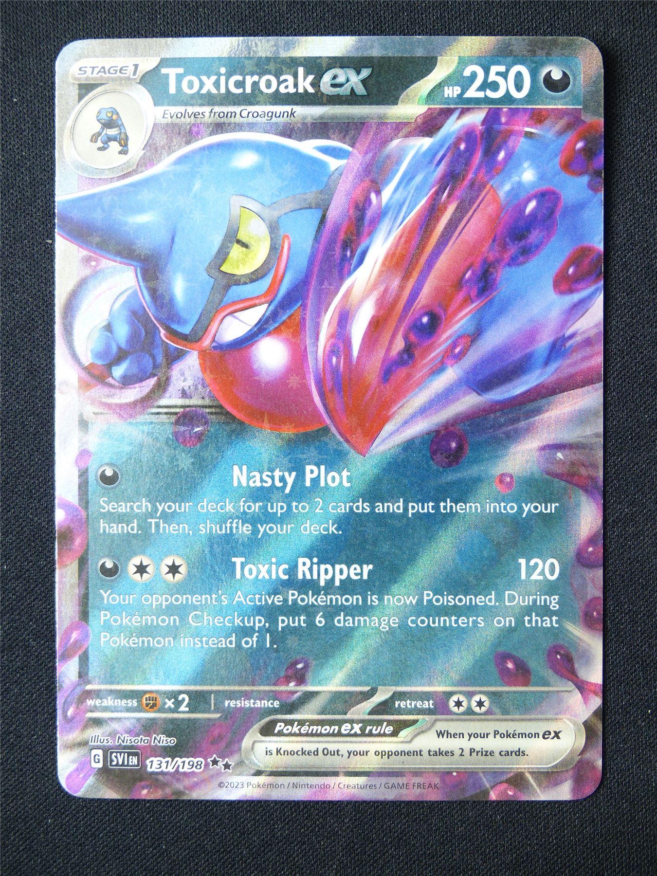 Toxicroak EX 131/198 Holo - Pokemon Card #70M