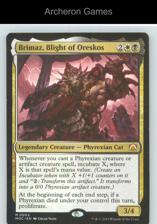 Brimaz, Blight of Oreskos MOC 2 Mythic MTG Card NM/EX+