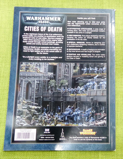 Warhammer 40K Cities of Death Expansion Softback Book 2006 - Warhammer AoS 40k #98