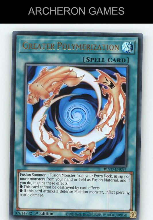 Greater Polymerization Ultra Rare YUGIOH Card