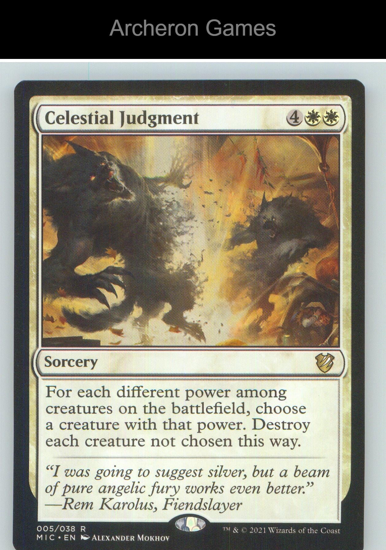Celestial Judgment MIC 5 R MTG Card NM/EX+