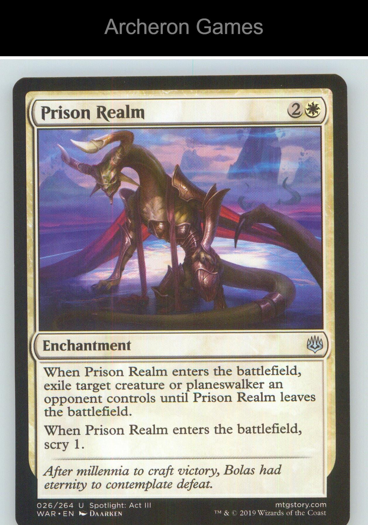 Prison Realm WAR 26 UC MTG Card NM/EX+
