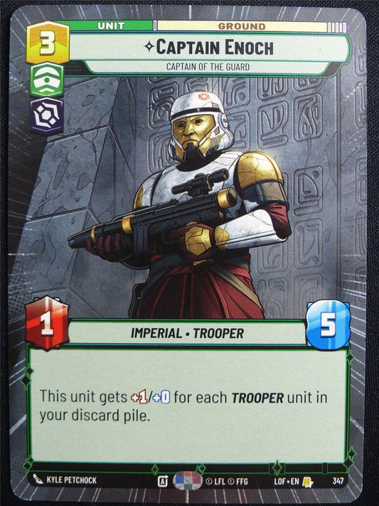 Captain Enoch 347 Hyperspace - Star Wars Unlimited Card #4VJ