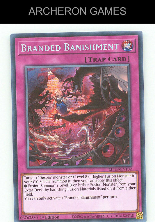Branded Banishment SEC YUGIOH Card