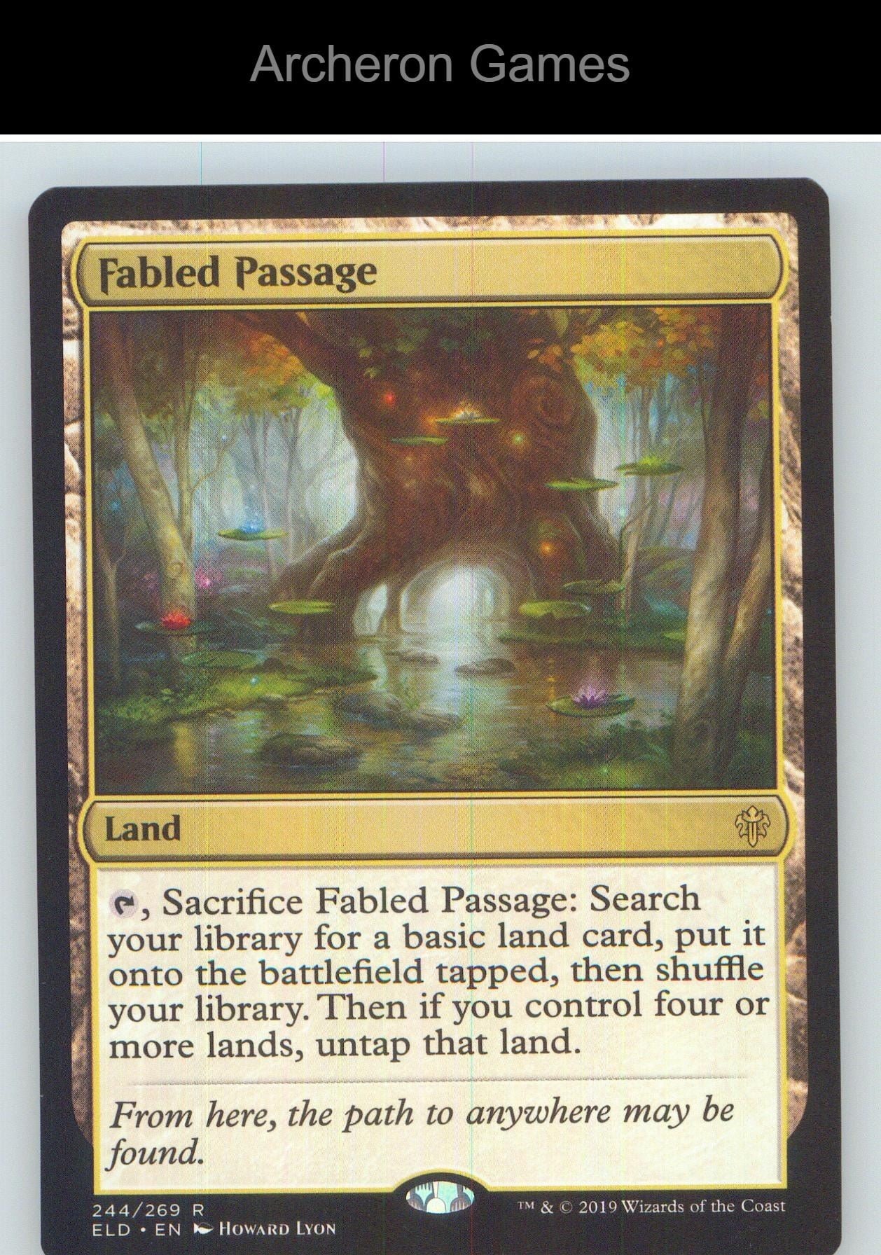 Fabled Passage ELD 244 R MTG Card NM/EX+