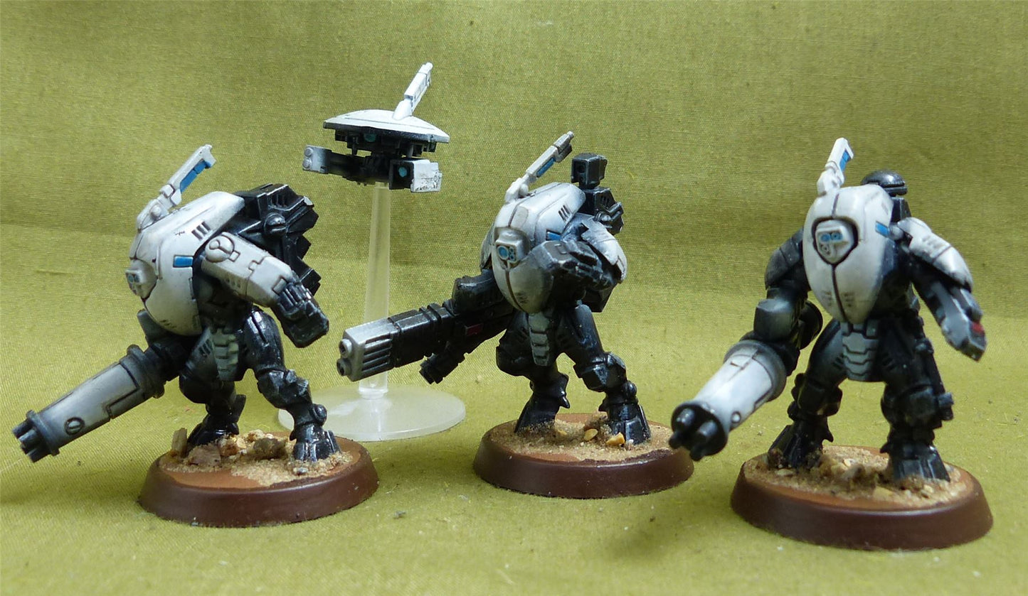 Stealth Battlesuits painted - Tau Empire - Warhammer 40K #2YF