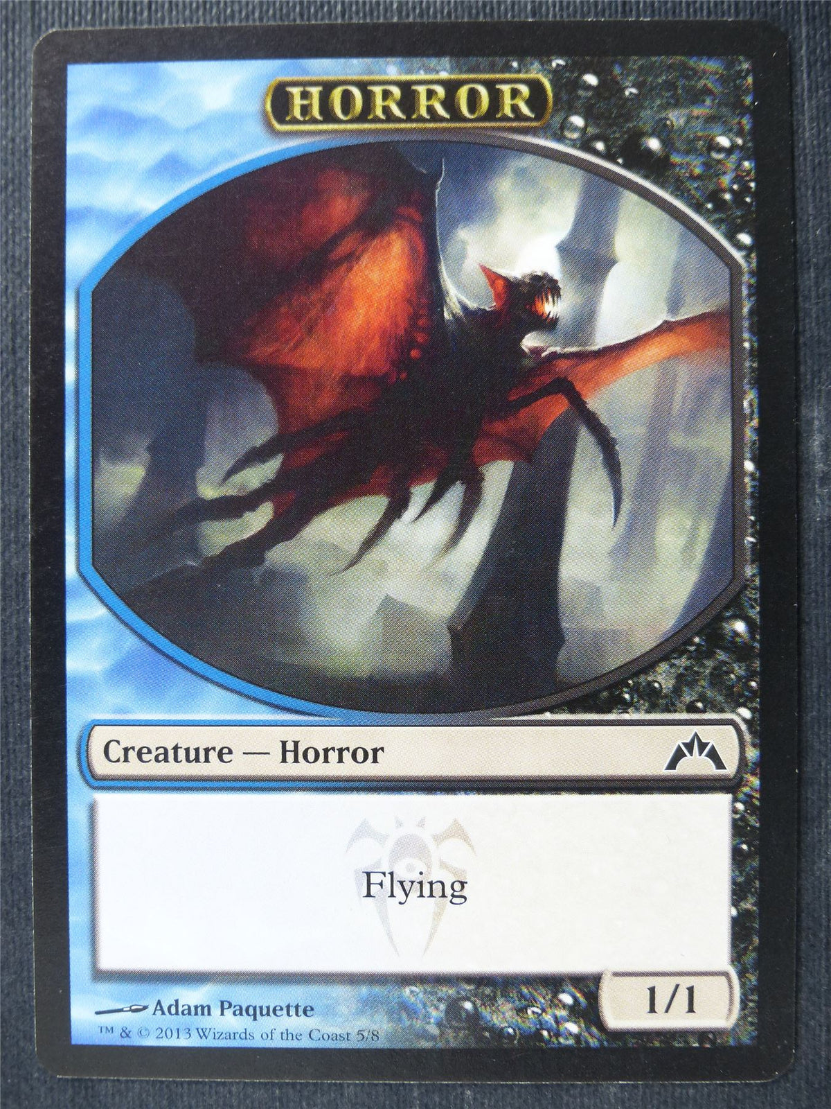 Horror Blue Black Token - Mtg Card #3YH