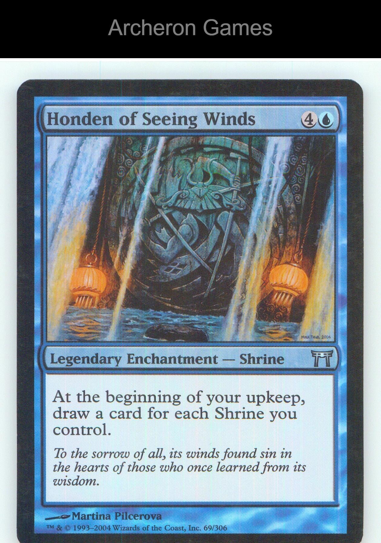 Honden of Seeing Winds CHK 69 UC MTG Card NM/EX+ Foil