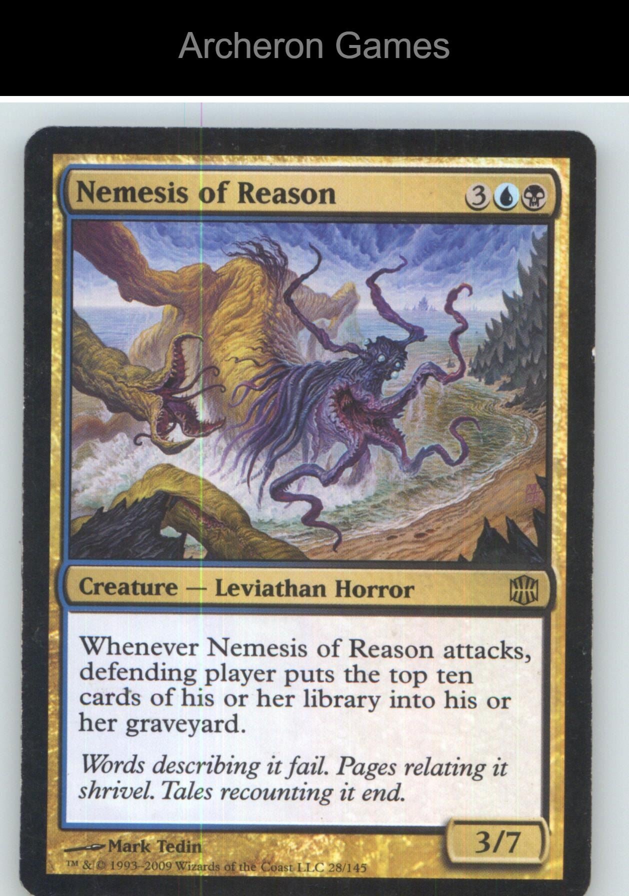 Nemesis of Reason PLST 28/145 R MTG Card NM/EX+