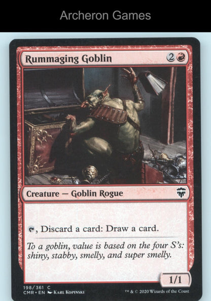 Rummaging Goblin 198 C MTG Card Commander Legends